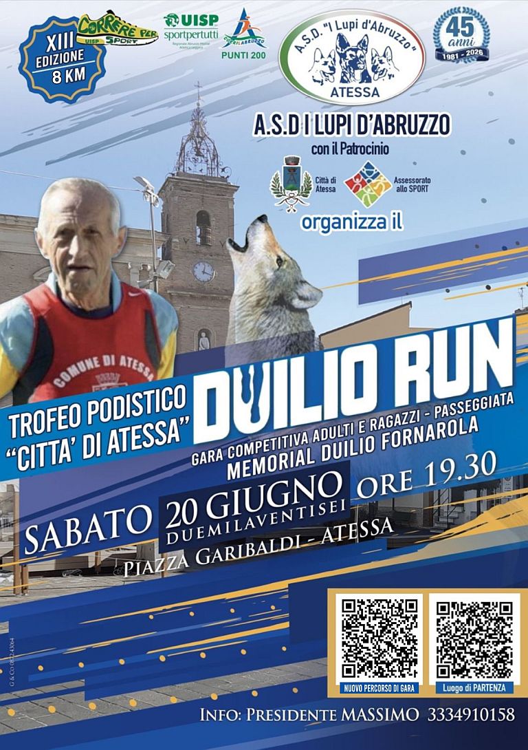 Duilio Run - 13° Trofeo Podistico Città di Atessa
